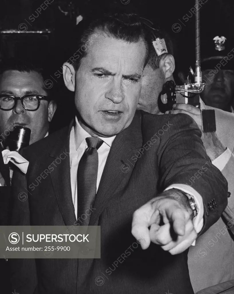 Richard Milhous Nixon while Vice-President and campaigning for presidency