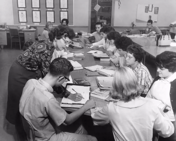 Students in classroom with their teacher