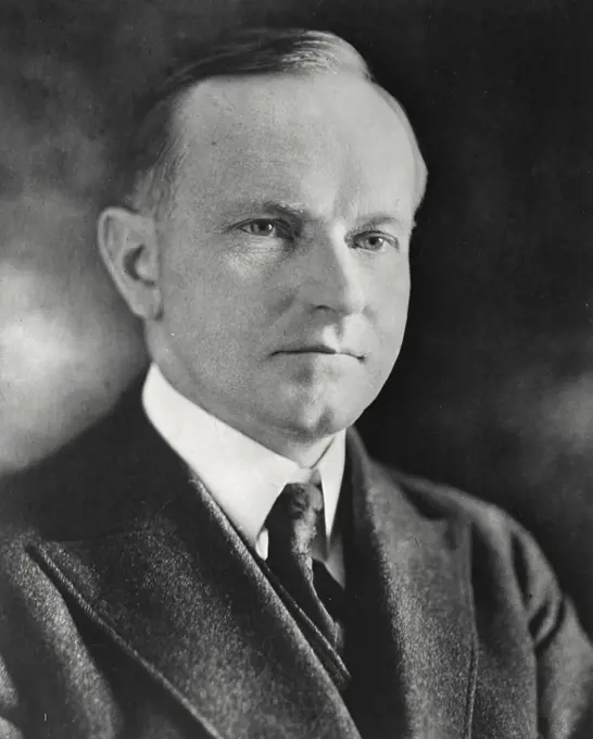 Vintage photograph. Calvin Coolidge 30th President of the United States (1872-1933)