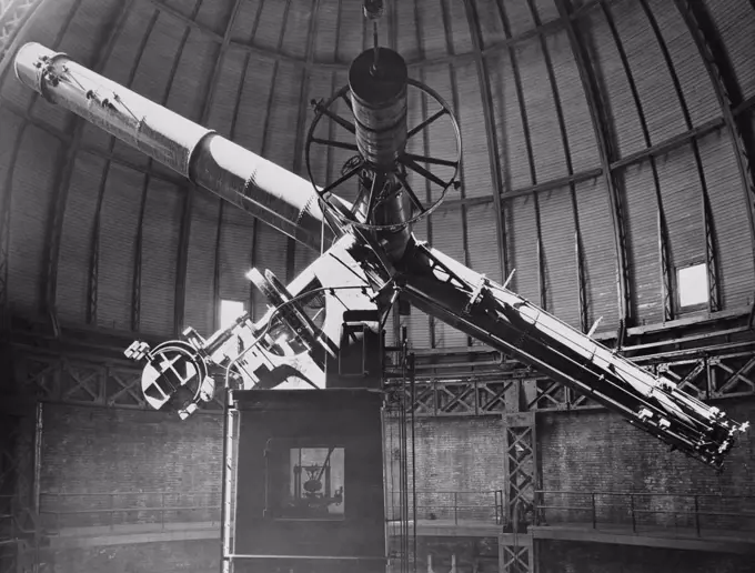 USA, Pennsylvania, Pittsburgh, Telescope in Allegheny Observatory at University of Pittsburgh