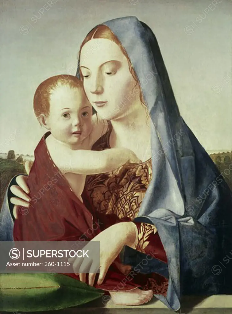 Madonna and Child  ca. 1475 Antonello da Messina (ca.1430-1479 Italian)  Oil & tempera on panel National Gallery of Art, Washington, D.C., USA 