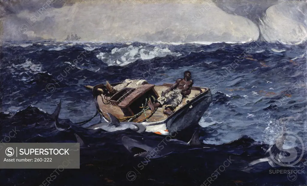 Gulf Stream  1899 Winslow Homer (1836-1910 American)  Oil on canvas  Metropolitan Museum of Art, New York, USA
