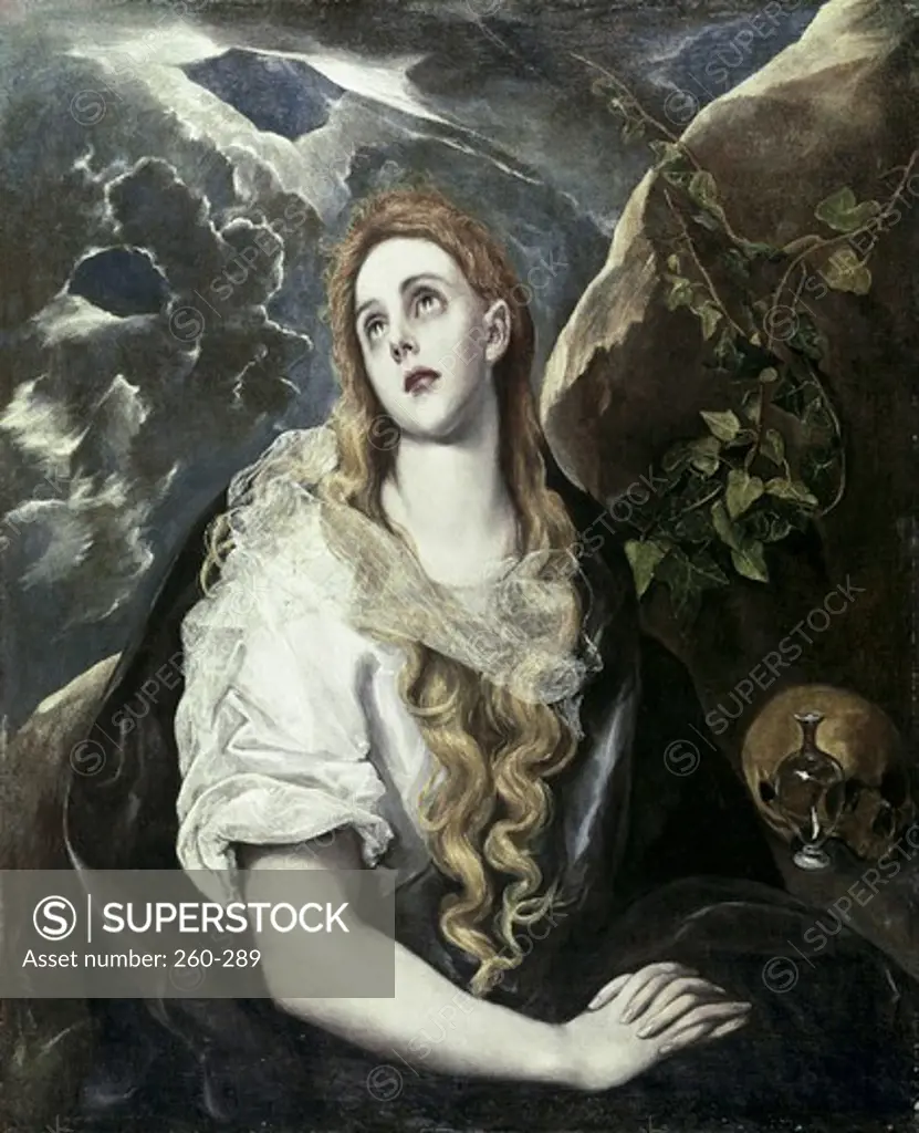 St. Mary Magdalene In Penitence 1580-85 El Greco (1541-1614/Greek) Oil on canvas Nelson-Atkins Museum of Art, Kansas City, MO, USA