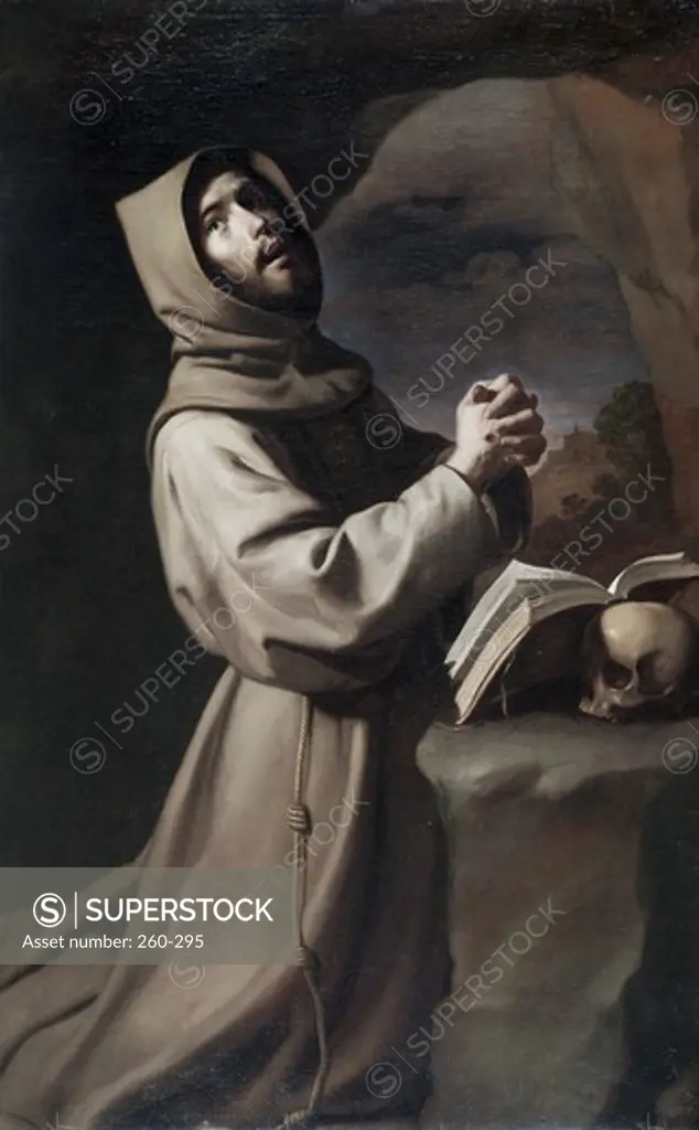 Saint Francis Praying  Francisco de Zurbaran (1598-1664 Spanish) 