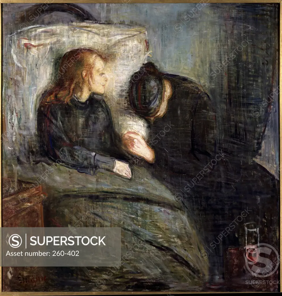 Sick child by Edvard Munch, oil on canvas, 1896, 1863-1944