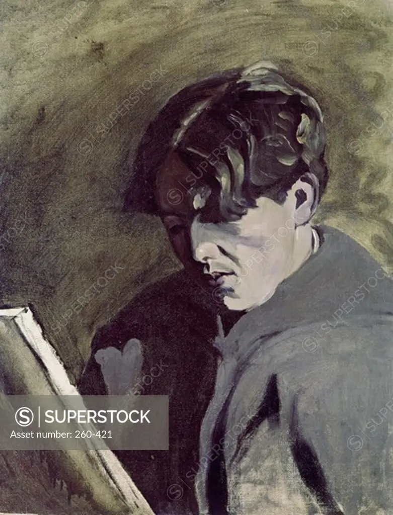 Self-portrait by Newell Convers Wyeth, 1900, 1882-1945