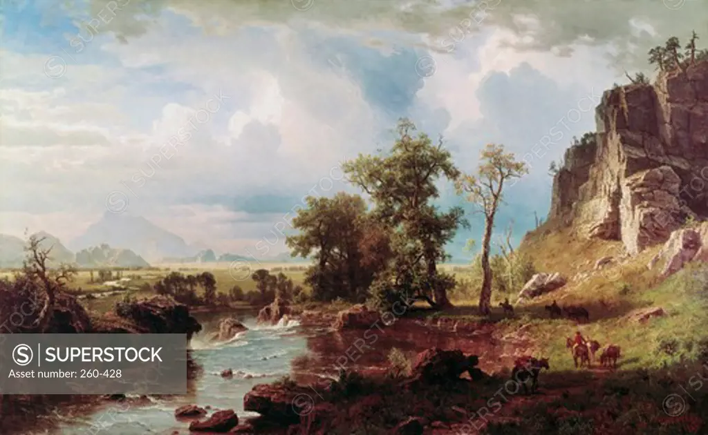 Platte River 1863 Albert Bierstadt (1830-1902 American) Amherst Library, New York