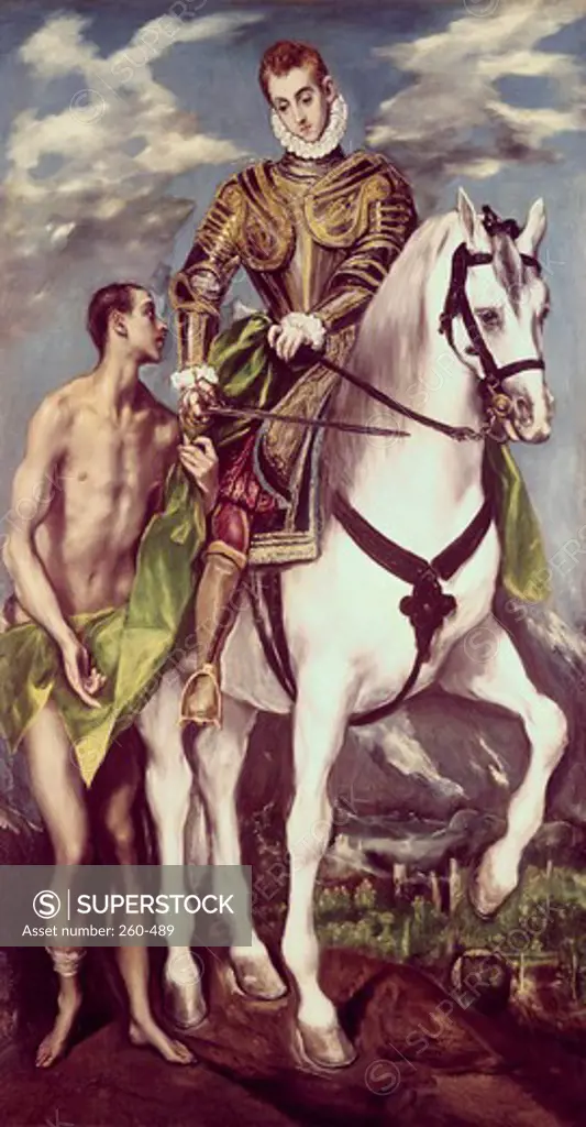 Saint Martin & the Beggar El Greco (1541-1614/Greek) National Gallery of Art, Washington D.C.