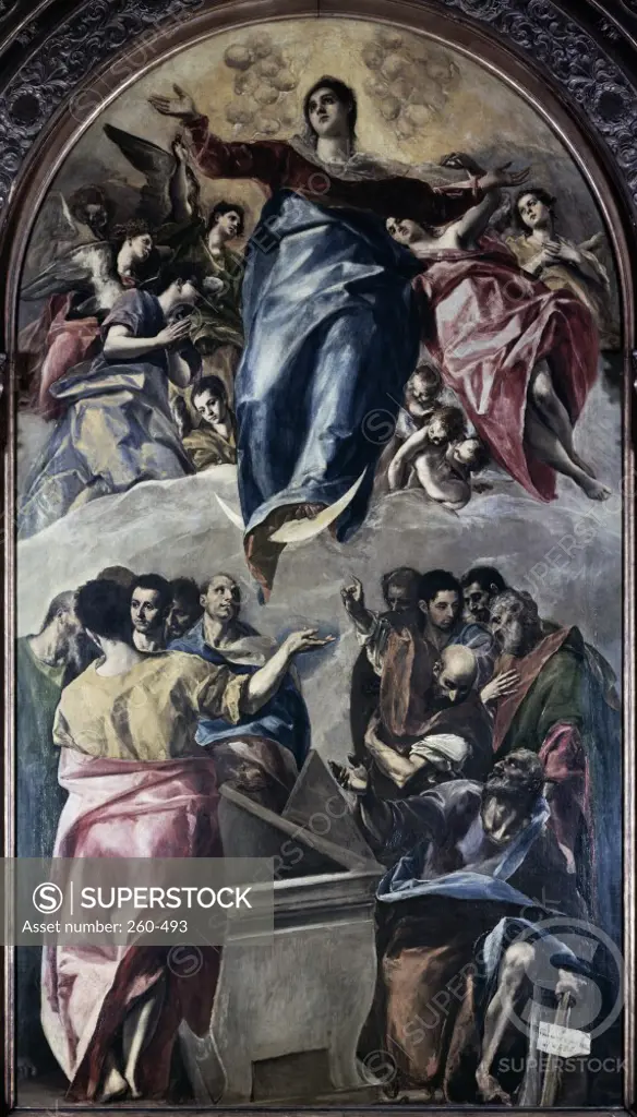 Assumption of the Virgin 1577 El Greco (1541-1614/Greek)  Oil on Canvas Art Institute of Chicago