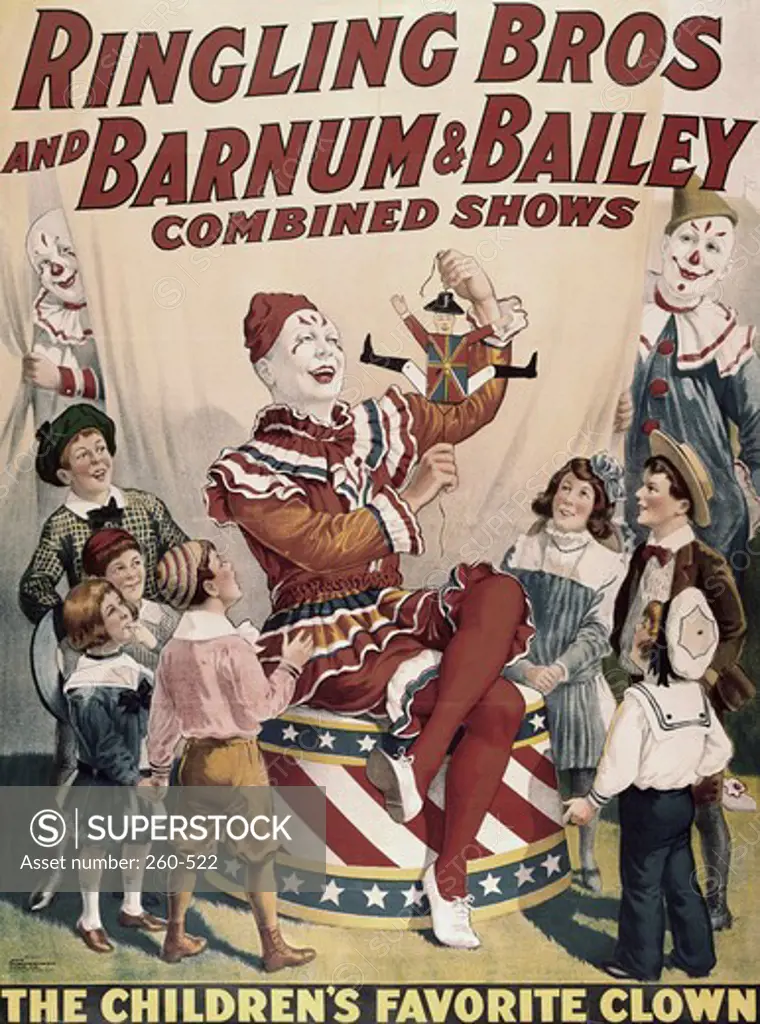 Ringling Bros. Barnum & Bailey - Children's Favorite Clown Posters 