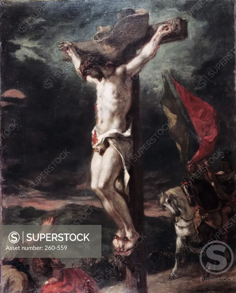 Crucifixion 1846 Eugene Delacroix (1798-1863 French)  Oil on canvas