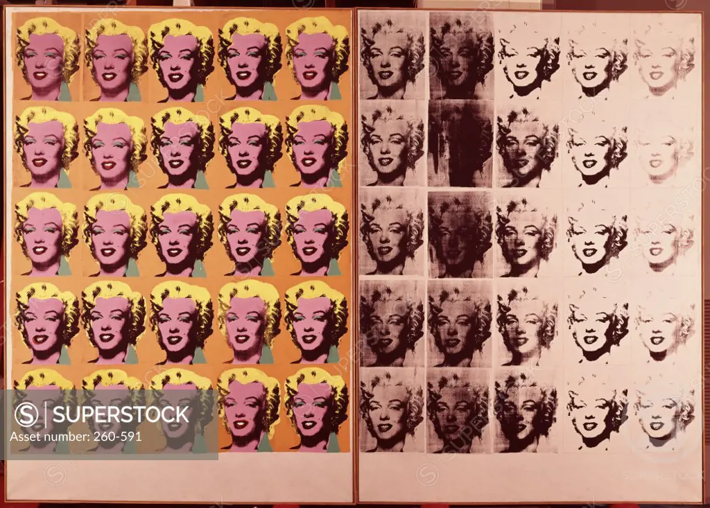 Marilyns by Andy Warhol, 1962, 1928-1987, USA, New York State, New York City, Leo Castelli Gallery