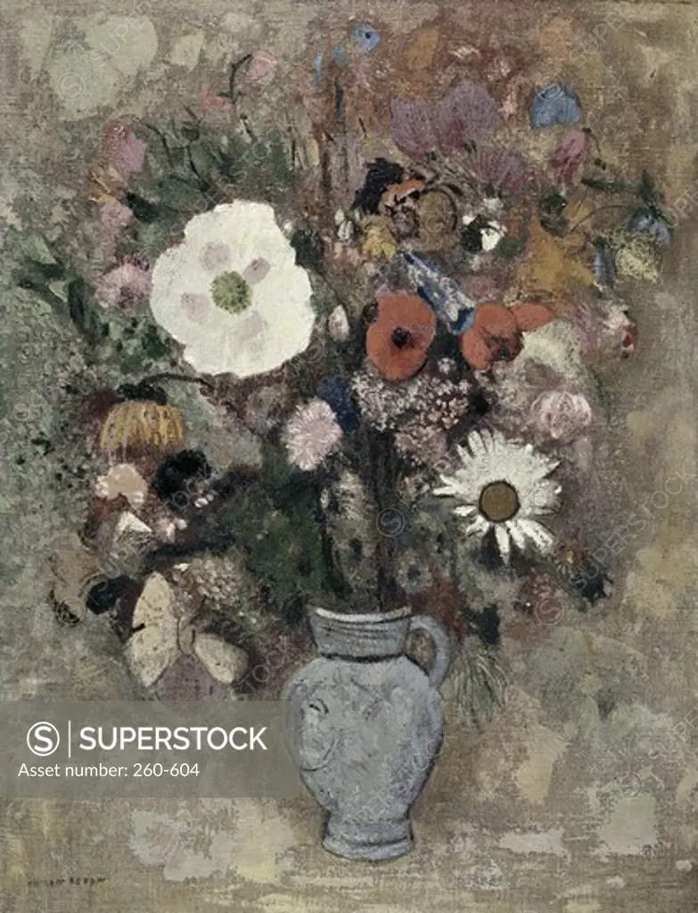 Flower Still Life  Odilon Redon (1840-1916 French) 