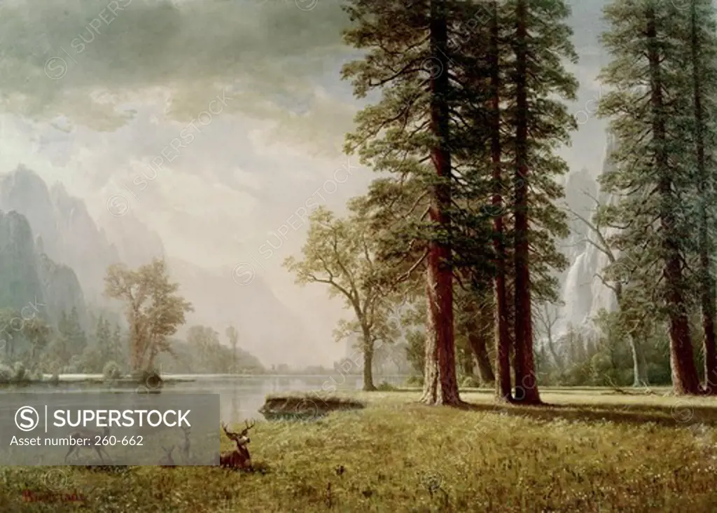 Hetch Hetchy Valley in California by Albert Bierstadt, 1830-1902