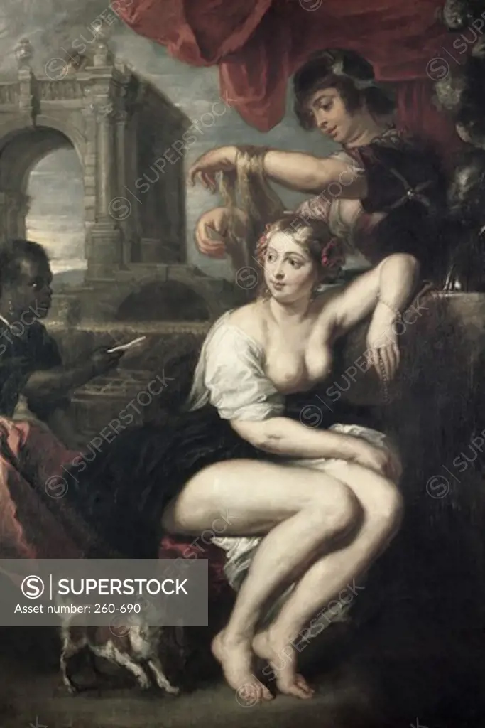 Bathsheba at the Spring ca.1635 Peter Paul Rubens (1577-1640/Flemish) Oil on Wood