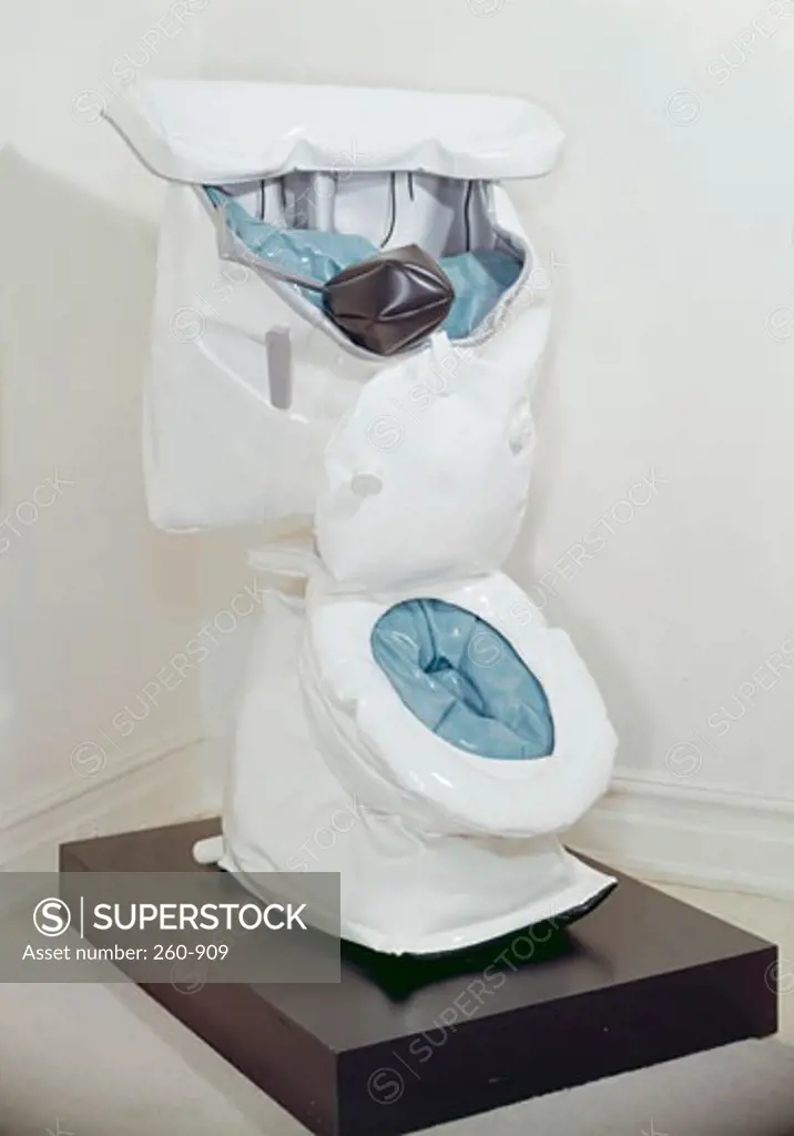 Toilet by Claes Oldenburg, sculpture, born 1929
