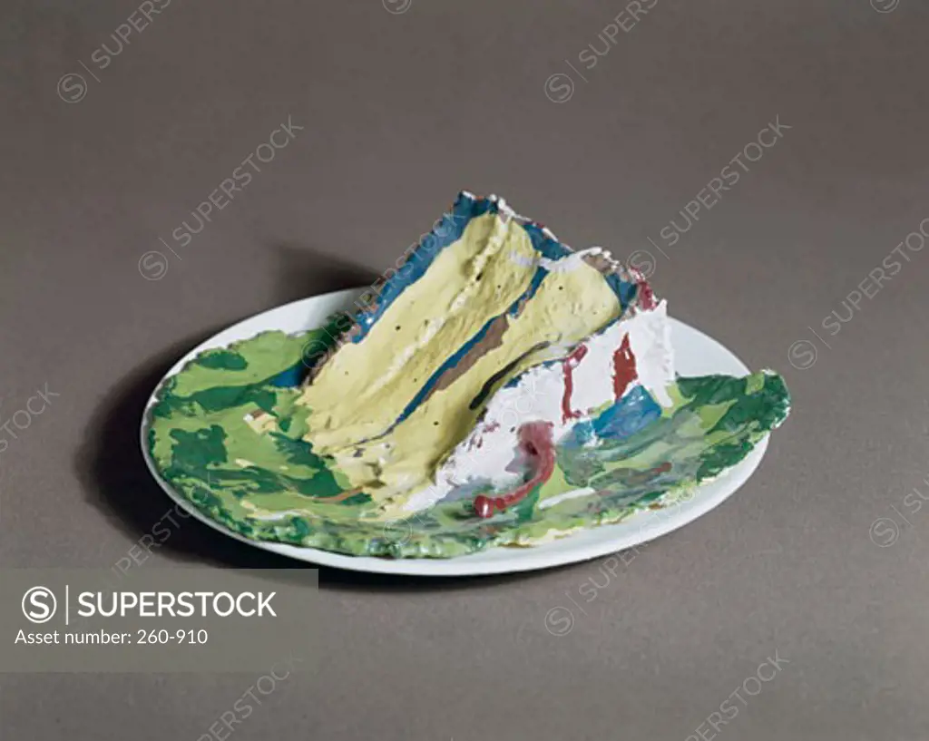 Cake by Claes Oldenburg, sculpture, born 1929