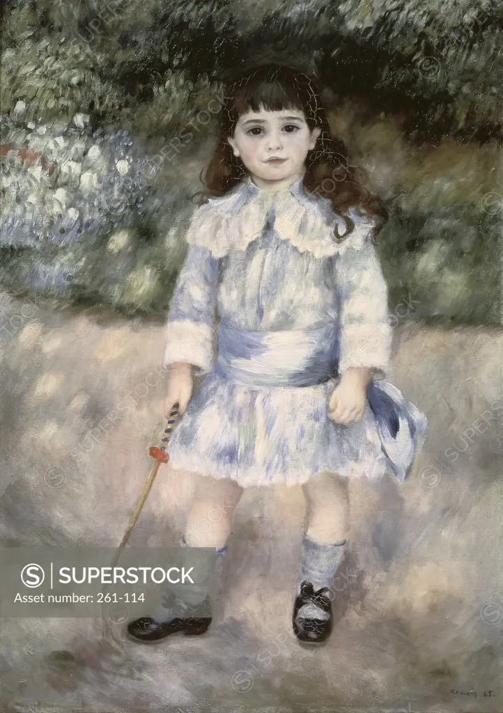 Child with a Whip 1885 Pierre Auguste Renoir (1841-1919/French) Oil on canvas State Hermitage Museum, St. Petersburg, Russia