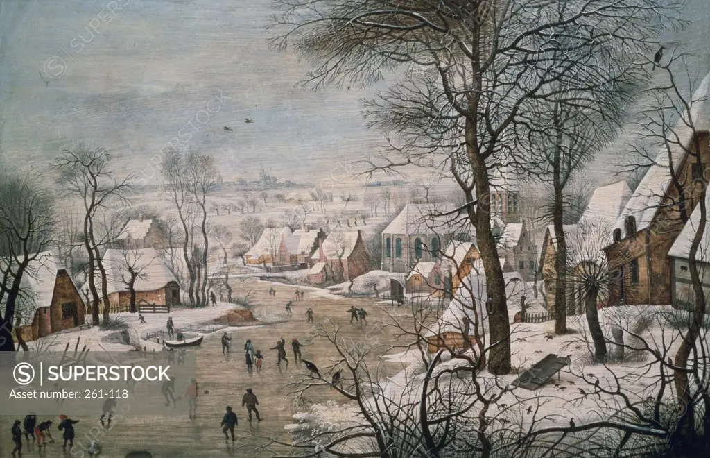 Winter Landscape #1 Pieter Bruegel the Younger (ca.1564-1638/Flemish) Pushkin Museum of Fine Arts, Moscow, Russia