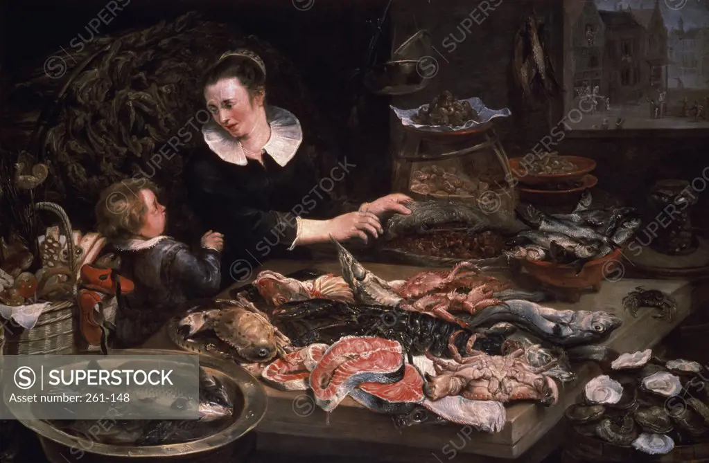 The Fish Market Frans Snyders (1579-1657 Flemish) Pushkin State Museum, Moscow, Russia 