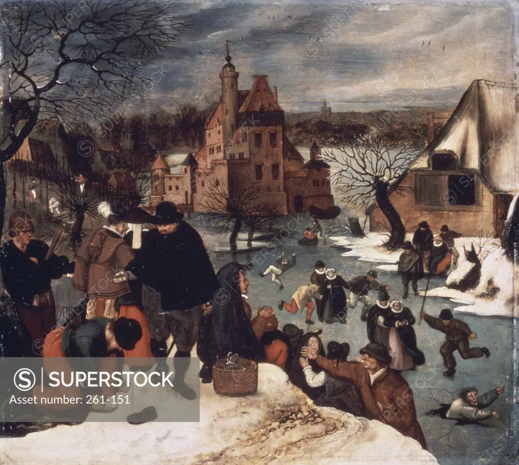 Winter Landscape #3 Pieter Bruegel the Younger (ca.1564-1638 Flemish) Pushkin Museum of Fine Arts, Moscow, Russia