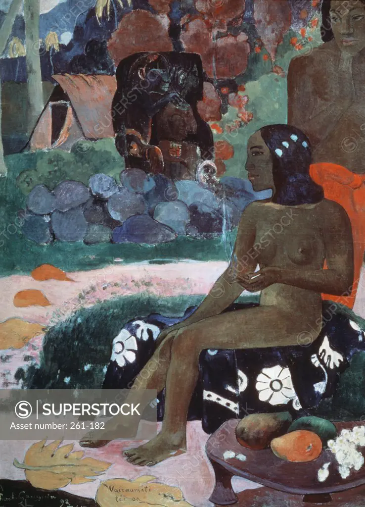 Vairaumati Tei Oa, (Her Name is Vairaumati), 1892, Paul Gauguin (1848-1903 French), Oil on canvas, Pushkin Museum of Fine Arts, Moscow, Russia