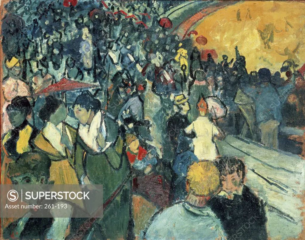 Arena In Arles  1888 Vincent van Gogh (1853-1890/Dutch)  Oil on canvas  Hermitage Museum, St. Petersburg 