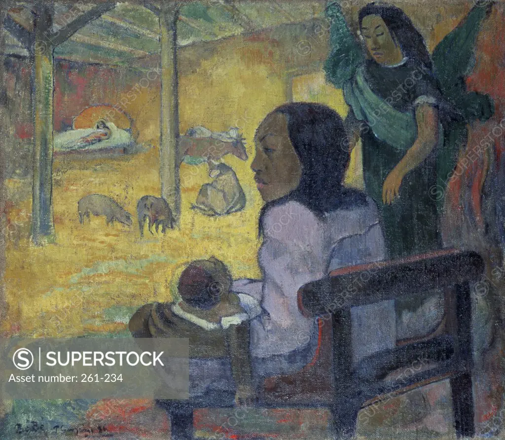 Christmas 1886 Paul Gauguin (1848-1903/French) Oil on Canvas Hermitage Museum, St Petersburg, Russia