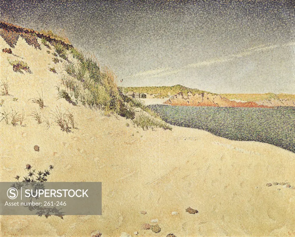 Sandy Ocean Beach Paul Signac (1863-1935 French) Oil on canvas