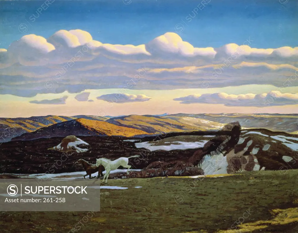 Spring Fever by Rockwell Kent,  1908,  (1882-1971),  Russia,  Moscow,  Pushkin Museum of Fine Arts