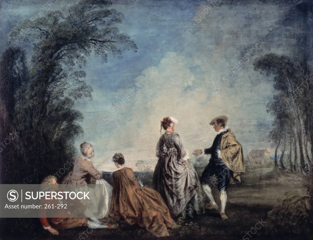 An Embarrassing Proposition 1716 Jean-Antoine Watteau (1684-1721 French) Oil On Canvas State Hermitage Museum, St. Petersburg, Russia