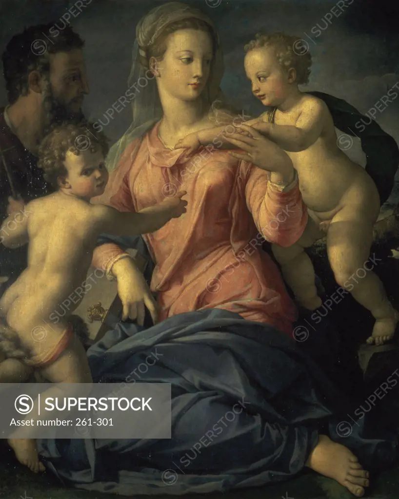 The Holy Family  Agnolo Bronzino (1503-1572/Italian)  Hermitage Museum, St. Petersburg 