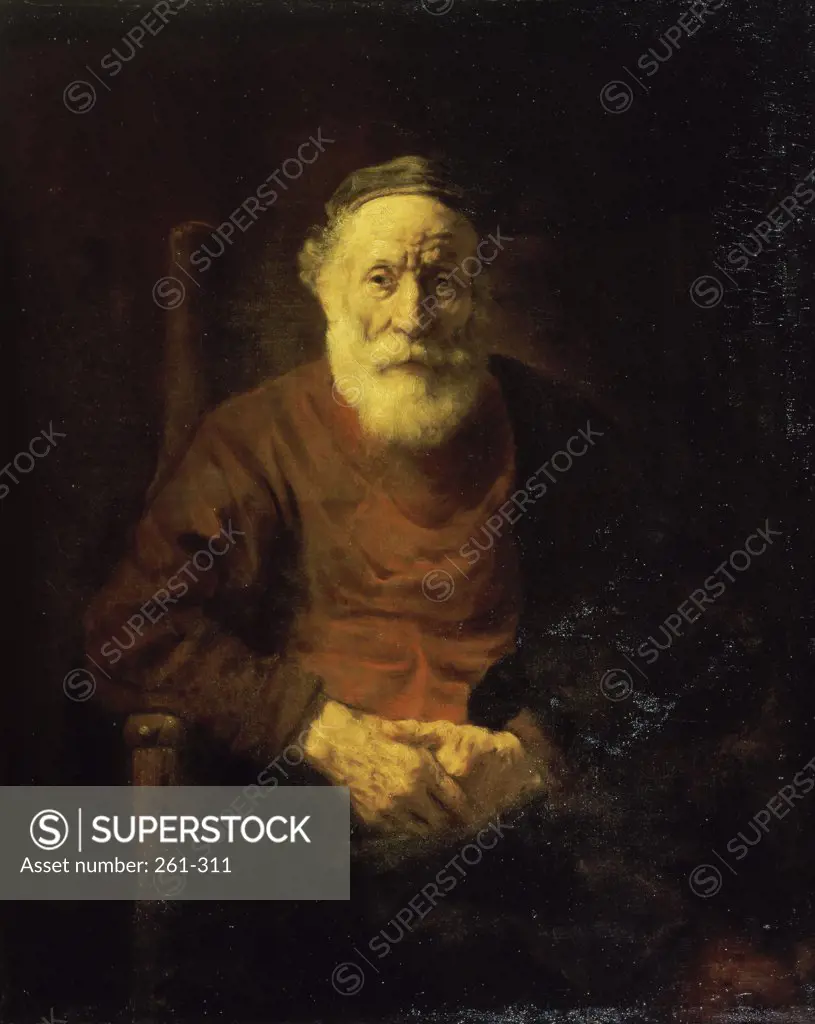 An Old Man in Red Rembrandt van Rijn (1606-1669/ Dutch) Hermitage Museum, St. Petersburg 