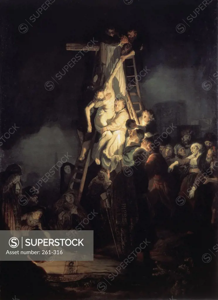 The Descent from the Cross 1634 Rembrandt Harmensz van Rijn (1606-1669 Dutch) Oil on canvas State Hermitage Museum, St. Petersburg, Russia