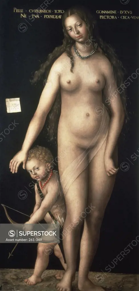 Venus and Amor  1509  Lucas Cranach, the elder (1472-1553/German)  Hermitage Museum, St. Petersburg 
