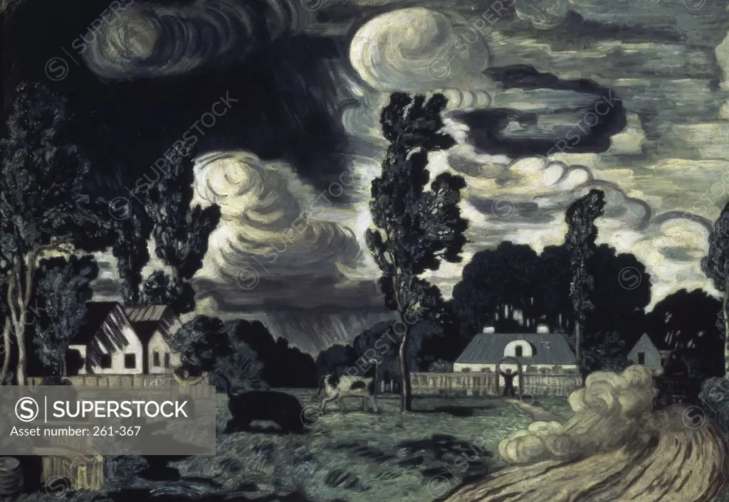 Windy Day by Nikolaj Petrovic Krymov, 1884-1958, Russia, Moscow, Tretyakov Gallery