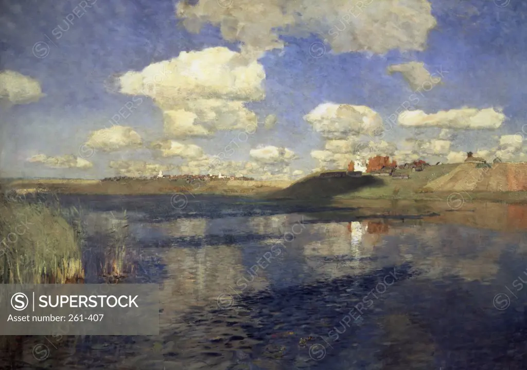 The Lake 1900 Isaak Il'ic Levitan (1860-1900 Russian) Oil on canvas State Russian Museum, St. Petersburg, Russia