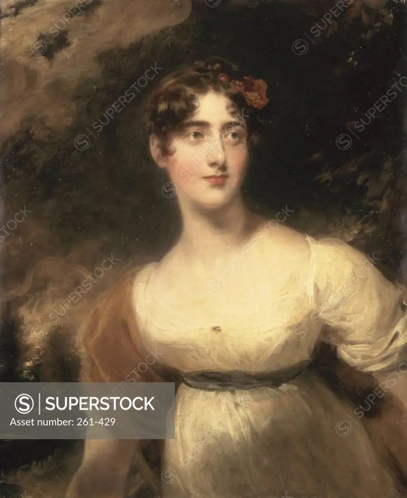 Portrait of Mylady Raglaun  Sir Thomas Lawrence (1769-1830 British) Oil on Canvas   Hermitage Museum, St. Petersburg 