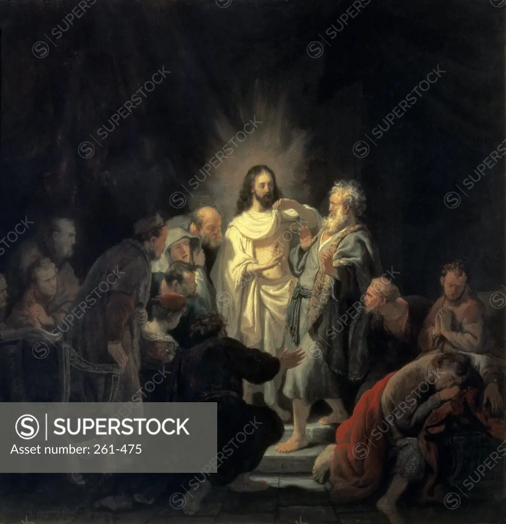 Disbelief of Apostle Thomas Rembrandt Van Rijn (1606-1669 Dutch) Hermitage Museum, St. Petersburg, Russia 