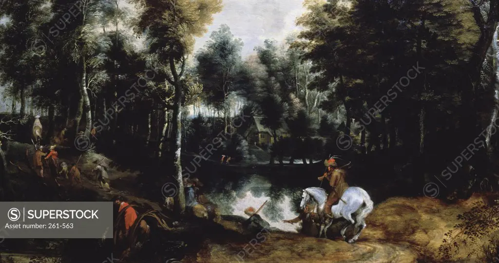 Forest Landscape Jan Wildens (1586-1653 Flemish) Oil On Canvas Pushkin Museum of Fine Arts, Moscow, Russia