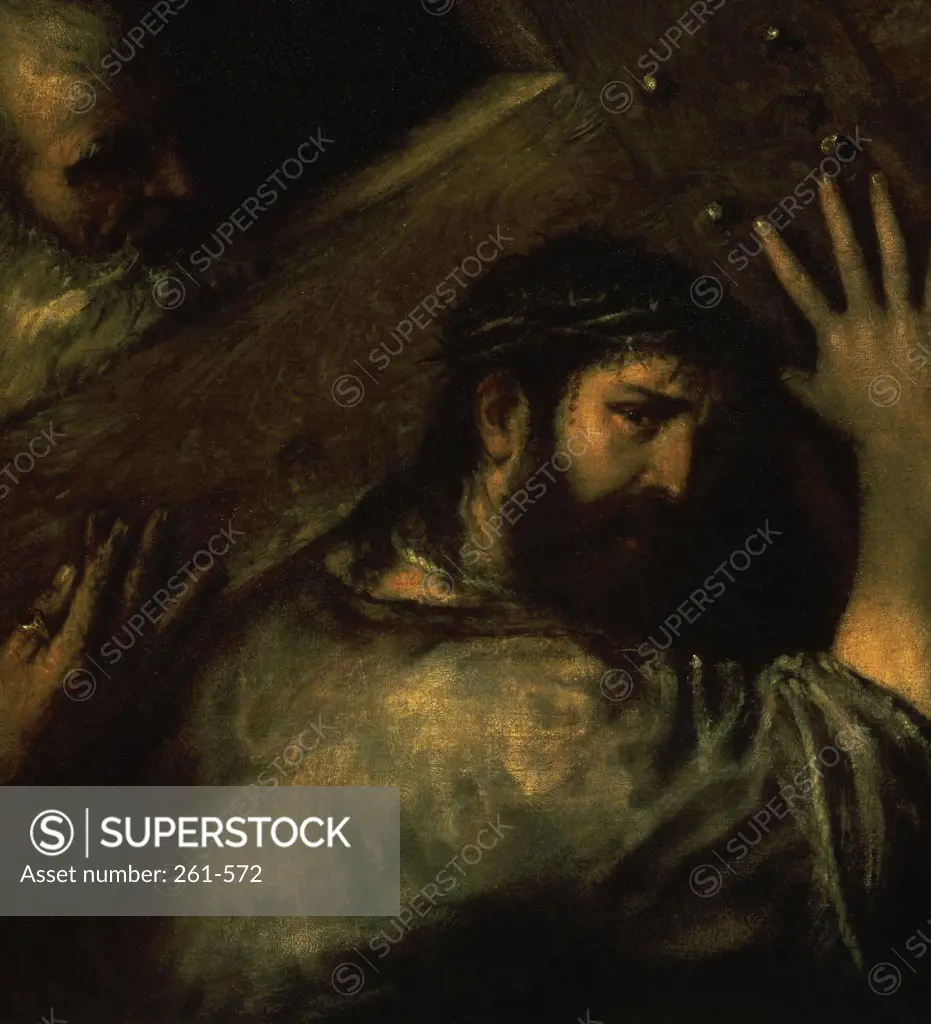 Christ Carrying the Cross  1560 Titian ( 1477/89-1576 /Venetian) Hermitage Museum, St. Petersburg 