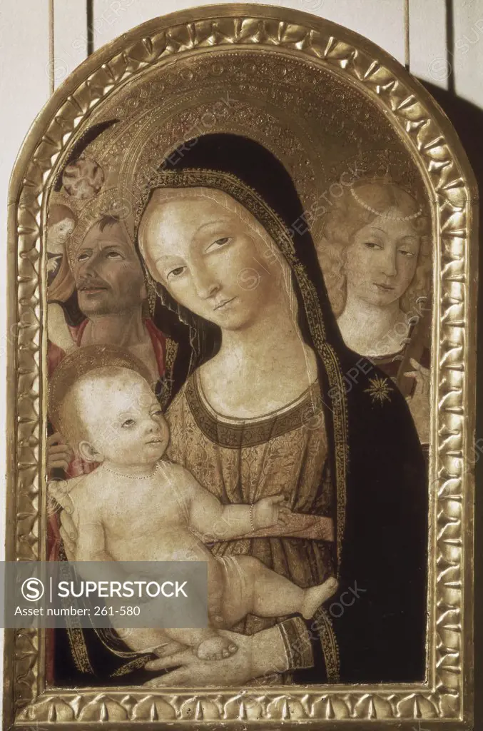 Madonna and Child between Two Saints  Giovanni da Modena (active 1420-1451Italian) Tempera on wood panel  Pushkin Museum of Fine Arts, Moscow, Russia