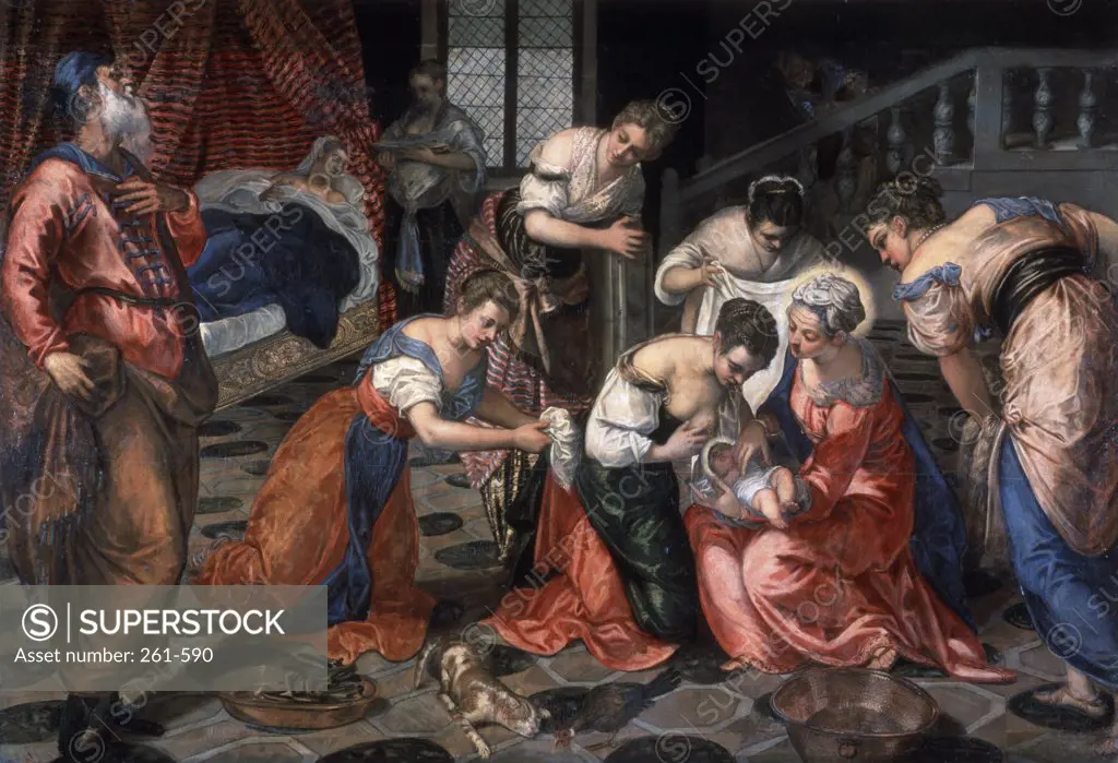The Birth Of John The Baptist Jacopo Tintoretto (1518-1594 Italian) Hermitage Museum, St. Petersburg, Russia 