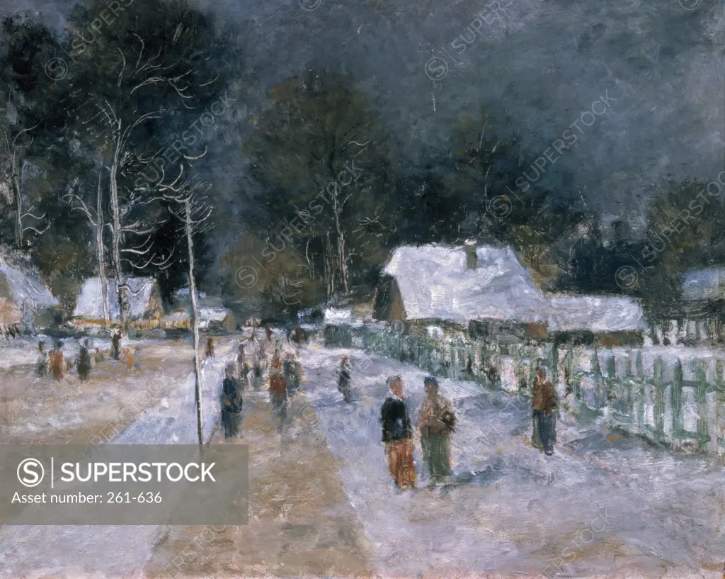 Winter by Alexander W. Schevtschenko,  1942,  (1882-1948),  Russia,  Moscow,  Private Collection