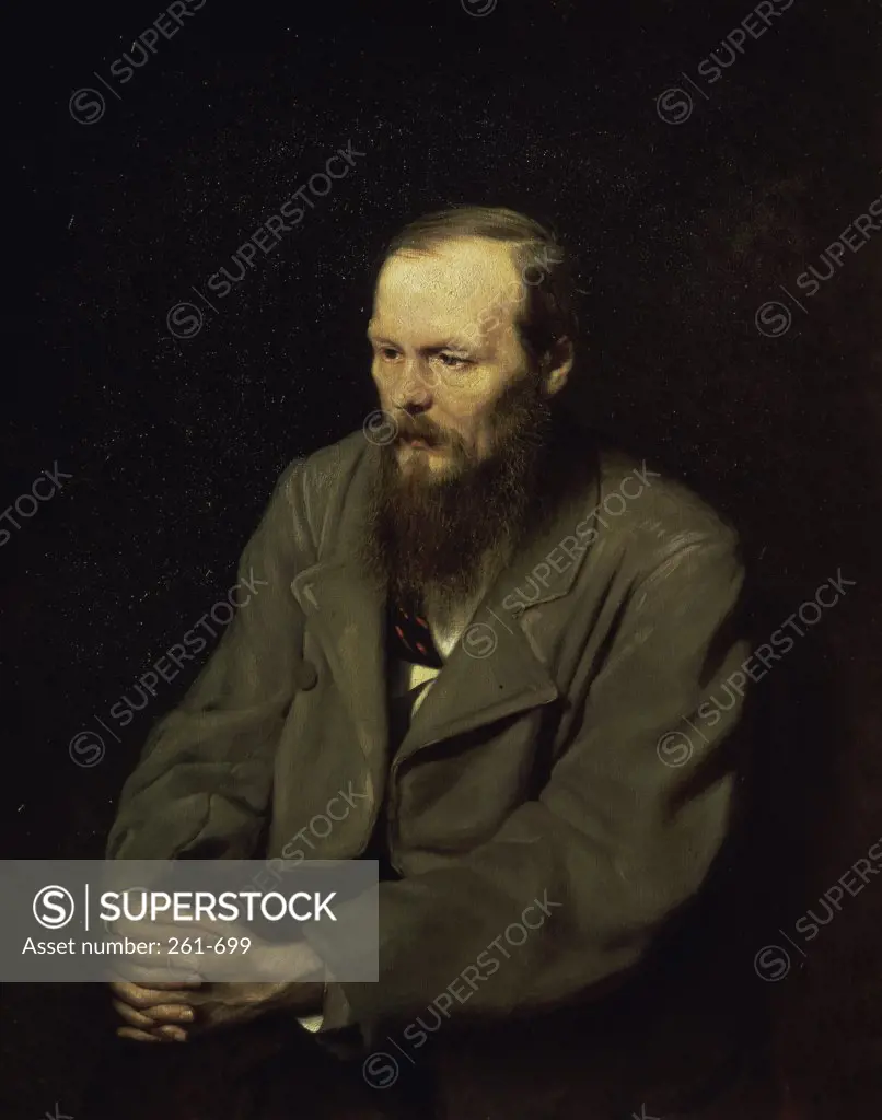 Portrait of the Fyodor Dostojevsky 1872 Vasilij Grigor'evic Perov (1834-1882 Russian) Tretyakov Gallery, Moscow, Russia 