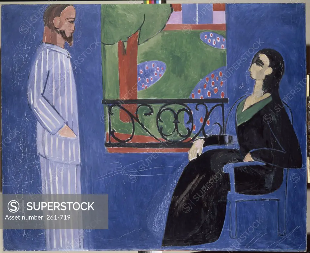 Conversation by Henri Matisse, 1909-1911, 1869-1954, Russia, St. Petersburg, Hermitage Museum