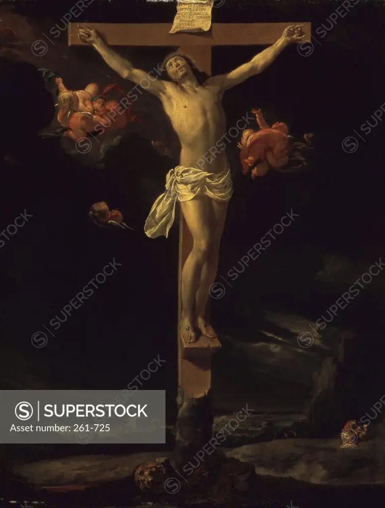 The Crucifixion  1637  Charles Le Brun (1619-1690 /French)  Russian State Museum, St. Petersburg 