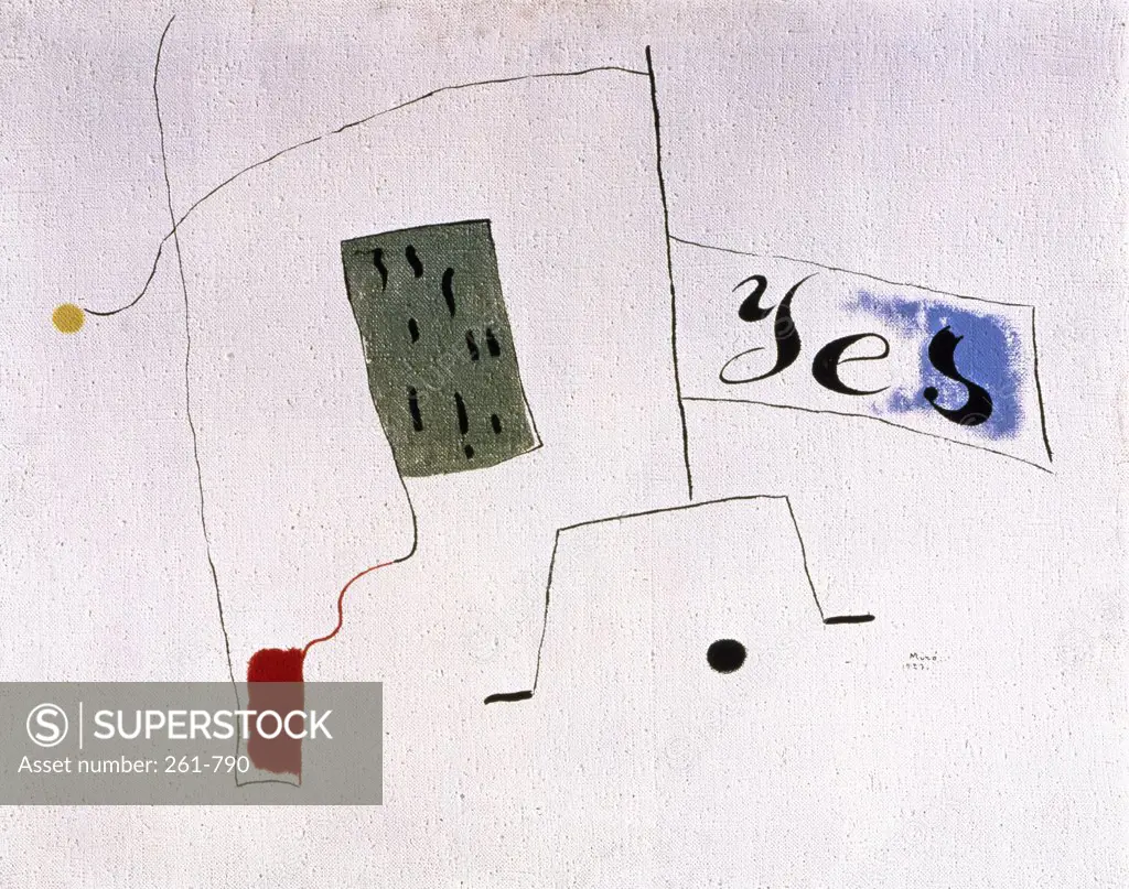 Composition by Joan Miro, 1927, 1893-1983, Russia, Moscow, Pushkin Museum of Fine Arts