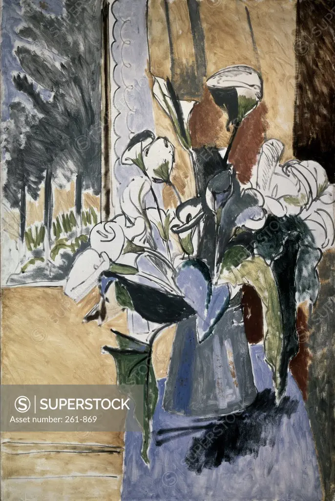 Flowers On The Veranda by Henri Matisse, 1913, 1869-1954, Russia, St. Petersburg, State Hermitage Museum