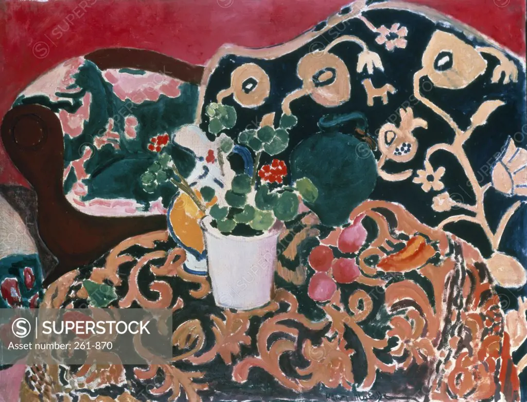Spanish Still Life by Henri Matisse, oil on canvas, 1911, 1869-1954, Russia, St. Petersburg, State Hermitage Museum